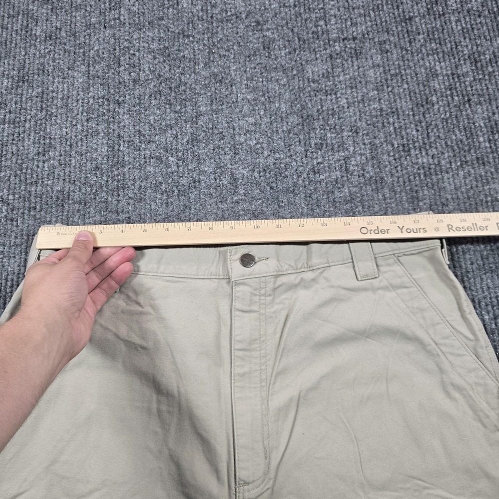 Carhartt Pants Mens 38x36 Beige Loose Original Fit Canvas Work Carpenter B151 - Picture 10 of 12
